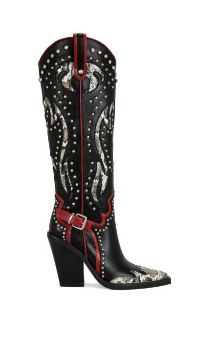 HYPERION-BLACK “CAT” WESTERN BOOT