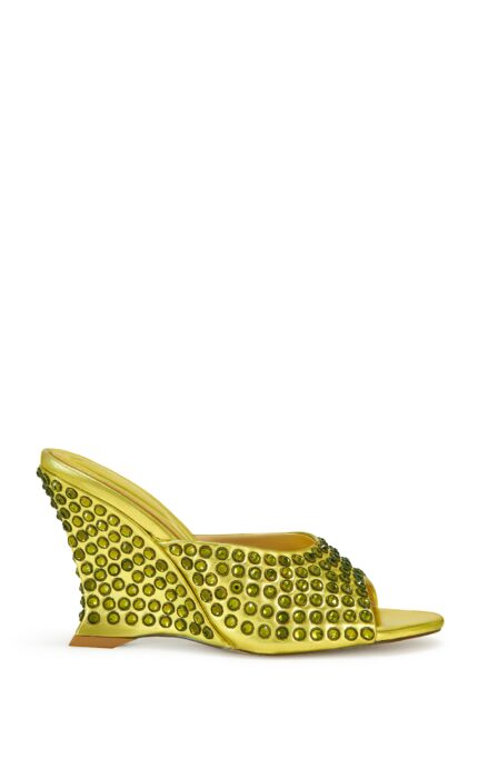 JUNIUS-GOLD WEDGE SANDAL