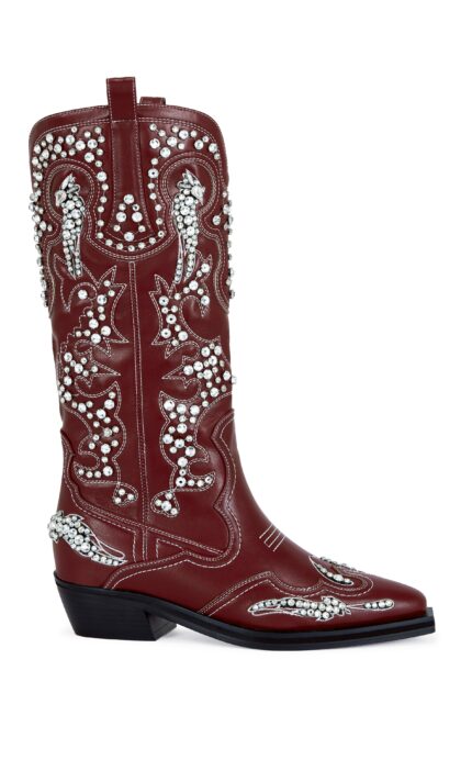 MAISIE-RED WESTERN BOOT